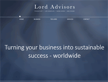 Tablet Screenshot of lord-advisors-worldwide.com